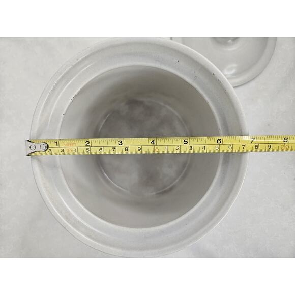 Cookies Pfaltzgraff USA Ceramic Stoneware Cookie Jar w Lid Pottery 7" - Picture 7 of 8